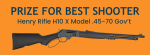 Best Shooter Prize: Henry Rifle H10 X Model .45-70 Gov’t 