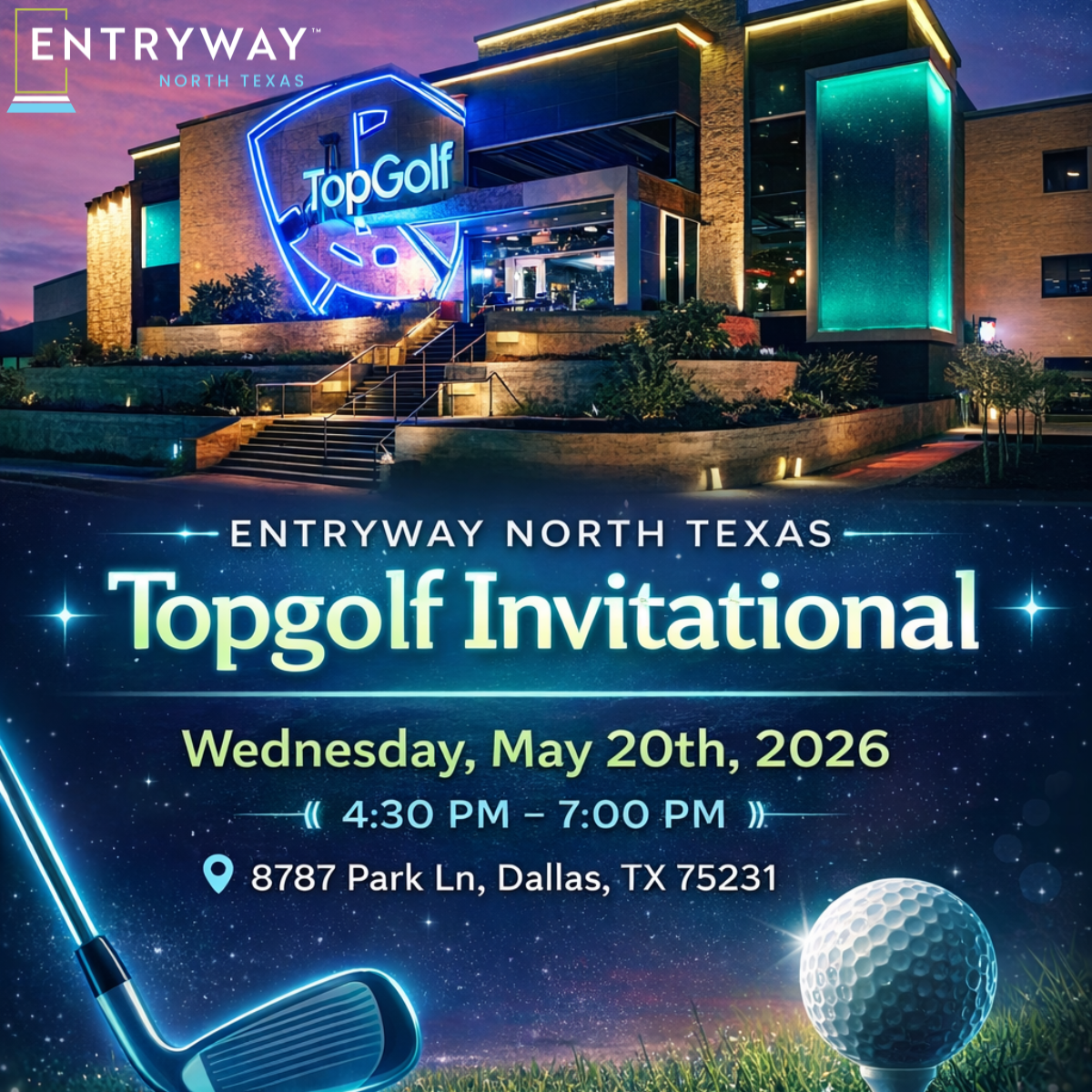 Entryway North Texas Topgolf Invitational