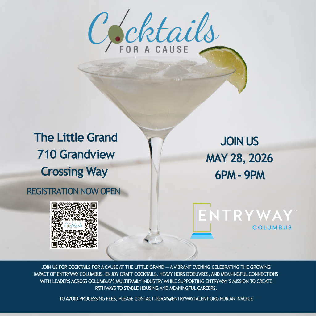 Entryway Columbus Cocktails for a Cause Invitation