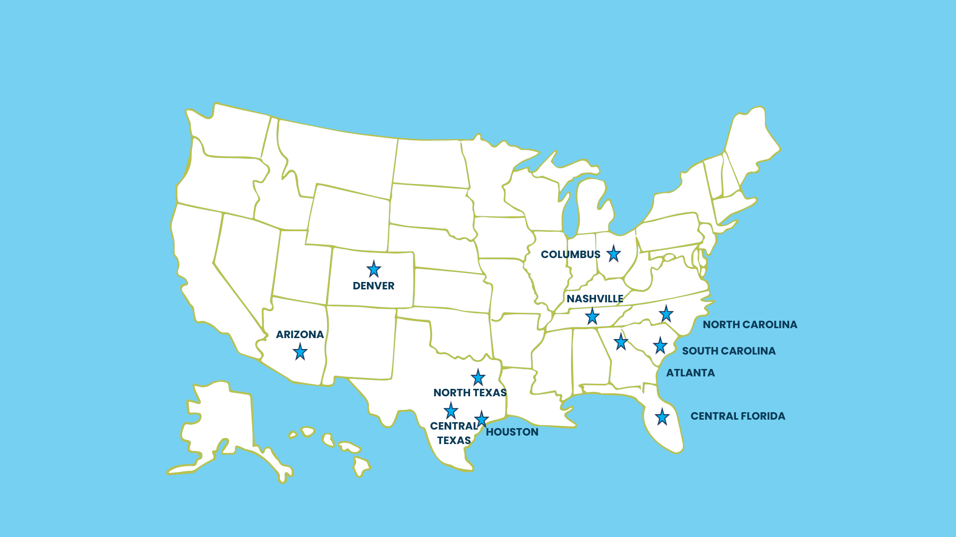 Map of Entryway Markets