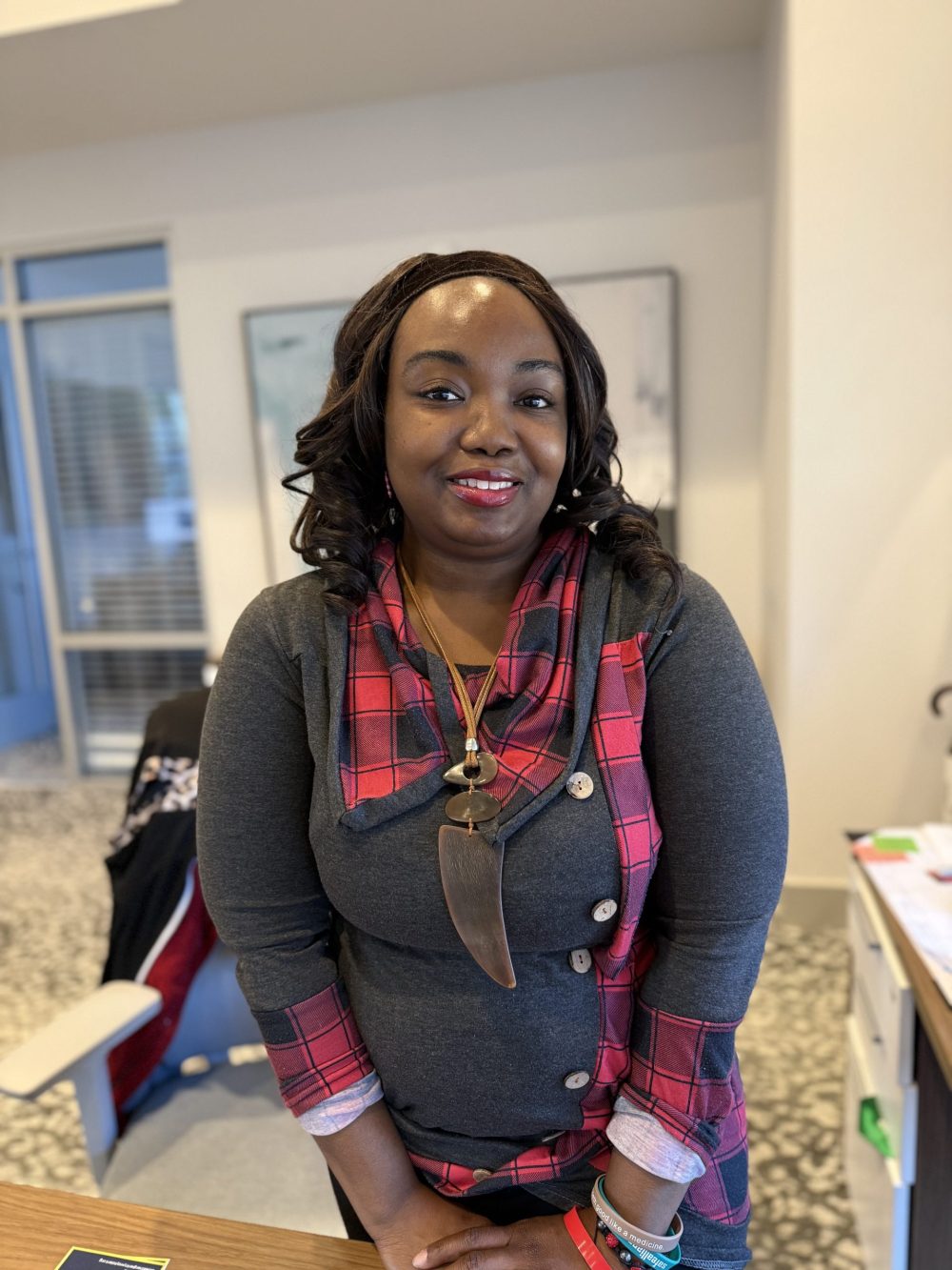 Entryway workforce development program leasing agent at her job