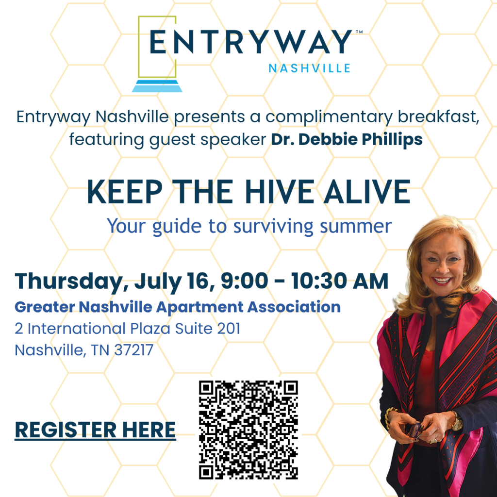 Keep the Hive Alive: Entryway breakfast and guest speaker Dr. Debbie Phillips