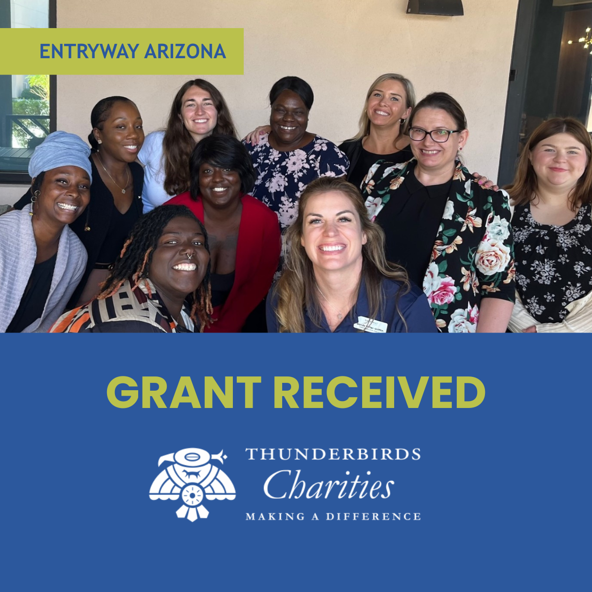 Thunderbirds Charities award grant to Entryway Arizona
