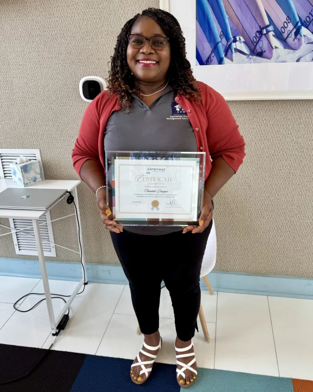 ✨Entryway Graduate Spotlight: Chantale 

Chantale’s determination has built a new future for her family. After discovering Entryway Central Florida at a Jobs Partnership career fair, she worked nights, completed online training, shadowed on her days off, and earned her Certified Apartment Leasing Professional certification. Her dedication led to full-time employment—and now, for the first time, she can afford daycare for her daughter. 

After graduating from the Entryway program with over one year of experience, Chantale said, “I feel very hopeful about my future now and this organization does a wonderful job by helping people to strive and be successful.” 

🎉 Congratulations, Chantale! 

#EntrywayImpact #SuccessStory #StrongerFutures #RPMCareers