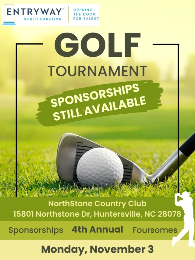 ⛳ Tee off for a great cause! 

Join @EntrywayNC on Monday, November 3 at NorthStone Country Club for our 4th Annual Golf Tournament — supporting career and housing opportunities for individuals and families overcoming homelessness.

Sponsorships are still available! Don’t miss your chance to join some of Charlotte’s top #multifamily leaders on the green while making a real impact.

Secure your spot today: give.entrywaytalent.org/Northstone2025
Or EVENT link in BIO

#CharlotteGolf