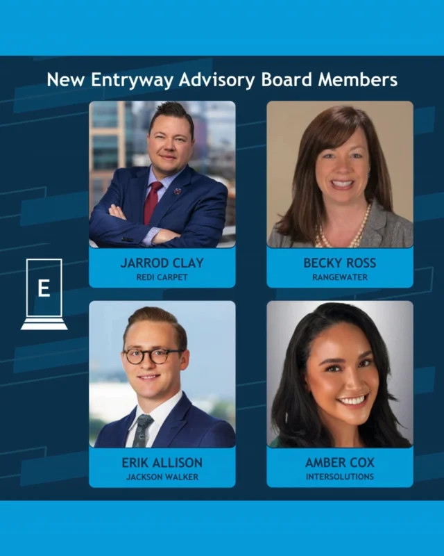 📣Entryway is excited to welcome 20 new Advisory Board Members in 8 markets! These outstanding professionals are committed to sharing insights, connecting partners, and raising funds to grow local Entryway opportunities for participants and their families. 

⭐If you see someone from your network here, reach out to them and ask how you can get involved with Entryway! 

@entrywaycfl 
Amy Barricelli, RR Living
Jason Cohen, Loyal Source
Jess Hebdon, ZRS Management
Angi Pusateri Downey, CORT
Keyshaundra Reynolds, Greystar

#EntrywayDenver
Mari Akers, Avanti Residential
Steve Morris, Dixie Interiors
Bethany Popken, Blusky Restoration
Jessica Rogers, Mission Rock Residential
Tiffany Stanley, MAXX Properties

#EntrywayNashville
Nathan Lybarger, Hall & Associates
Eric O’Neill, Ferguson

@entrywaync – Charlotte
Jarrod Clay, Redi Carpet
Becky Ross, Rangewater

@entrywaynorthtexas 
Erik Allison, Jackson Walker

@entrywaysc 
Amber Cox, Intersolutions
Amanda Davis, Bell Partners
Rachel Hechavarria, Willow Bridge

@entrywayhouston 
Jackie Rhone

#EntrywayArizona
Brenda Gammie, Avanti Residential

#EntrywayImpact #CommunityVolunteers #MultifamilyLeadership