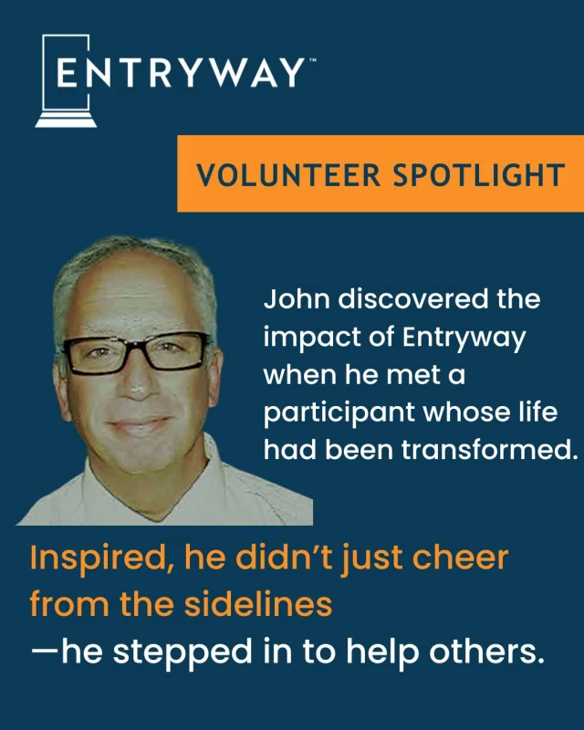 It started with one conversation.

John discovered the impact of Entryway when he met a participant whose life had been transformed. Inspired, he didn’t just cheer from the sidelines—he stepped in.

A retired principal and district administrator with Orange County School System, John now volunteers as a mock interviewer, helping @EntrywayCFL participants practice, build confidence, and prepare to stand out in their first introduction to the multifamily industry.

His experience. Their opportunity. Real impact.

We’re looking for more volunteers like John to conduct mock interviews and support our participants as they prepare for new careers.

Ready to make a difference? https://entrywaytalent.org/volunteer/ 

#WeLoveOurVolunteers #EntrywayImpact #volunteer