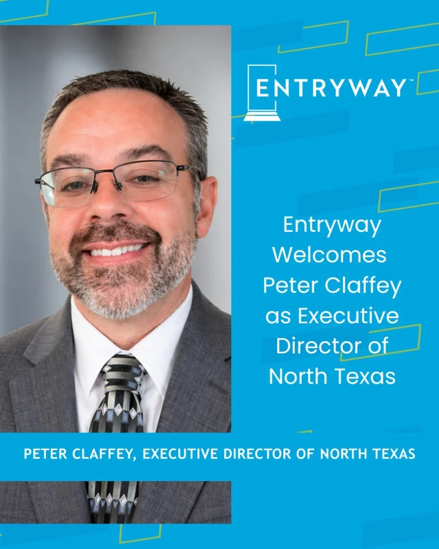 Join us in welcoming Peter Claffey as Executive Director of the @EntrywayNorthTexas market. 👏

With more than 20 years of nonprofit leadership experience, Peter brings a strong track record of building partnerships, strengthening operations, and expanding programs that connect people to opportunity.

We’re excited to have him leading our work in North Texas!

#NonprofitLeadership #DFWNonprofits #NorthTexas #CommunityImpact