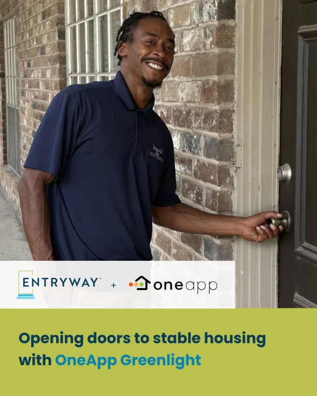 Reducing barriers to housing 🏠

We’re excited to continue our work with @OneAppRentals to provide all Entryway participants access to stable housing while minimizing risks for multifamily partners.

OneApp recently launched OneApp Greenlight, an extension of their product for nonprofits.

With OneApp Greenlight, leasing offices can expect:
▶️ Applicants that are positioned for success by Entryway
▶️ End-to-end lease support for losses in rent, damages, and legal fees from OneApp

This benefit is free for communities when renting to an Entryway participant. Visit OneApp’s website for more information: https://oneapp.rentals/

#CommunityPartners #HousingStability #EndHomelessness