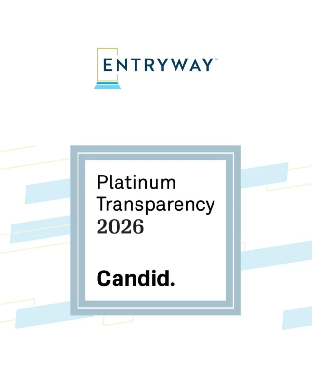Entryway has earned @candiddotorg’s Platinum Seal of Transparency for 2026!

The Platinum Seal is the highest recognition that Candid awards to nonprofits for transparency and accountability.

We’re proud to continue our mission with trust and support from our wonderful partners, donors, and volunteers.

👉 View more of our work and latest annual report on our website (link in bio).
#PlatinumSeal #NonprofitTransparency #GiveWithConfidence #EntrywayImpact