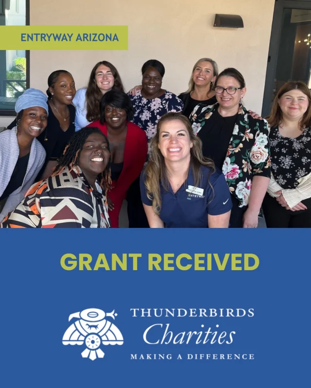 #EntrywayArizona is proud to receive a $25,000 grant award from @ThunderbirdsCharities.

This investment will help individuals and families experiencing homelessness to access workforce training, secure employment, and achieve long-term housing stability throughout Maricopa County.

We are so grateful for Thunderbirds Charities' partnership and commitment to creating stronger communities across Arizona.

Read full announcement in news link (bio)

#CommunityImpact #WorkforceDevelopment #HousingStability