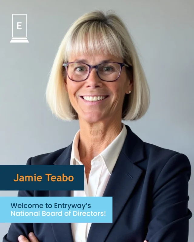 We're excited to welcome Jamie Teabo to Entryway's National Board of Directors! 

Jamie has been an incredible champion for Entryway, serving as Co-Chair of our Atlanta City Advisory Board for the past two years while helping grow awareness of our mission both within Greystar and throughout the multifamily industry. 

As Senior Managing Director of Real Estate at @Greystarapartments, Jamie brings extensive leadership experience and a passion for creating opportunities that change lives. 

"Serving with Entryway has been one of the most rewarding experiences of my career," said Teabo. "I've seen firsthand how meaningful employment and stable housing can transform lives. It's an honor to join the National Board, and I look forward to helping more individuals and families find opportunity while engaging even more multifamily leaders in Entryway's mission." 

Please join us in welcoming Jamie to Entryway's National Board of Directors!

#MultifamilyLeadership #NonprofitLeadership #EntrywayImpact