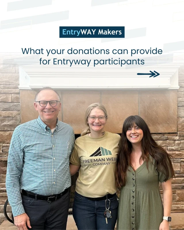 Becoming an EntryWAY Maker is about the power of small gifts that add up to big impact.

Before summer ends, we’re looking for 5 more people to become EntryWAY Makers.

Could you be one of them?

When you become an EntryWAY Maker, you join a group of committed monthly donors who give a bit every month. Maybe $50, $22, or $11. No amount is too small.

Simply by showing up every month, you help open doors for Entryway participants to find financial and housing stability.

🔗 Learn more about becoming an EntryWAY Maker via the link in our bio!

#EntryWAYMakers #EntrywayImpact #Multifamily