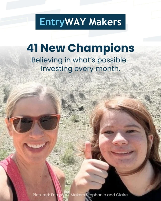 41 people decided to make an impact that lasts beyond a single gift.

This summer, we set a goal: 40 new EntryWAY Makers.

Today, we’re celebrating that goal becoming a reality. 🎉

EntryWAY Makers are monthly donors who believe that lasting change is built one step and one career at a time. Their gifts range from $5 to $400 each month, and together, these EntryWAY Makers will provide nearly $20,000 in annual support for Entryway participants working toward stable careers, housing, and a future they can build on.

💙 To all our EntryWAY Makers: thank you. Your commitment opens the door for deserving individuals and families looking to rebuild.

If you didn’t join us this summer, there’s still room for you. EntryWAY Makers can join anytime! 🔗 Link in bio

#EntryWAYMakers #BuildingFutures #ThankYouDonors