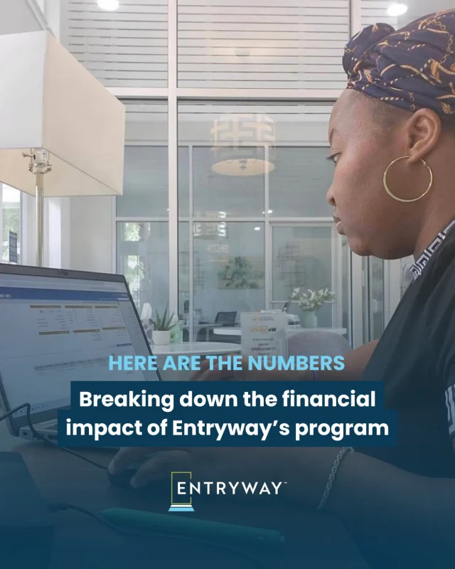 What happens when a participant leaves homelessness for economic self-sufficiency?

The community, family members, and participant all benefit.

These numbers speak for themselves. Through Entryway, participants not only earn more money but save money for the local community.

Of course, none of these numbers include the invaluable impact (safety, happiness, hope, and more) for family members now living in a stable home and the rippling effects from that.

#EntrywayImpact #EndHomelessness #FinancialSecurity